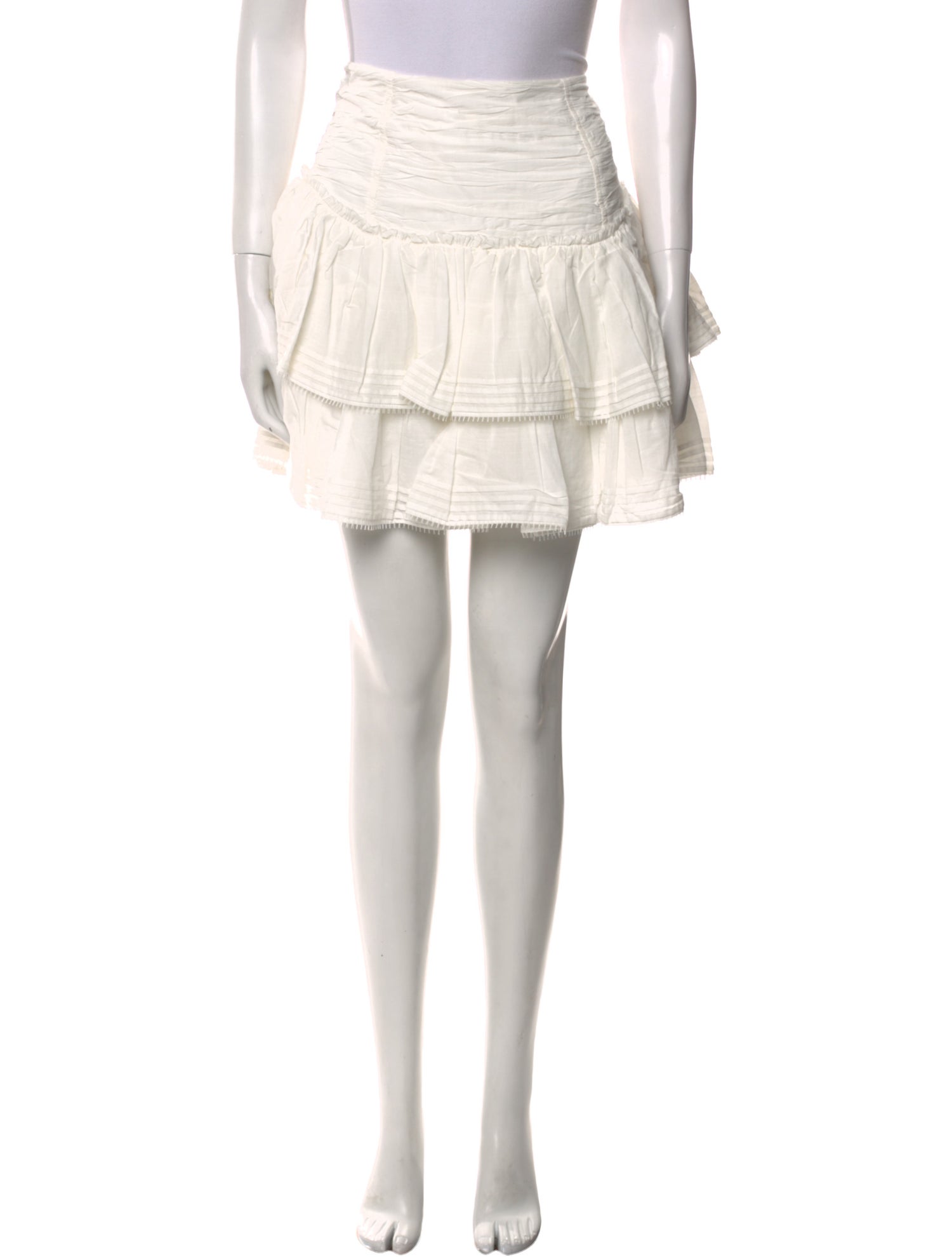 Aje Ruffle Embellishment Mini Skirt