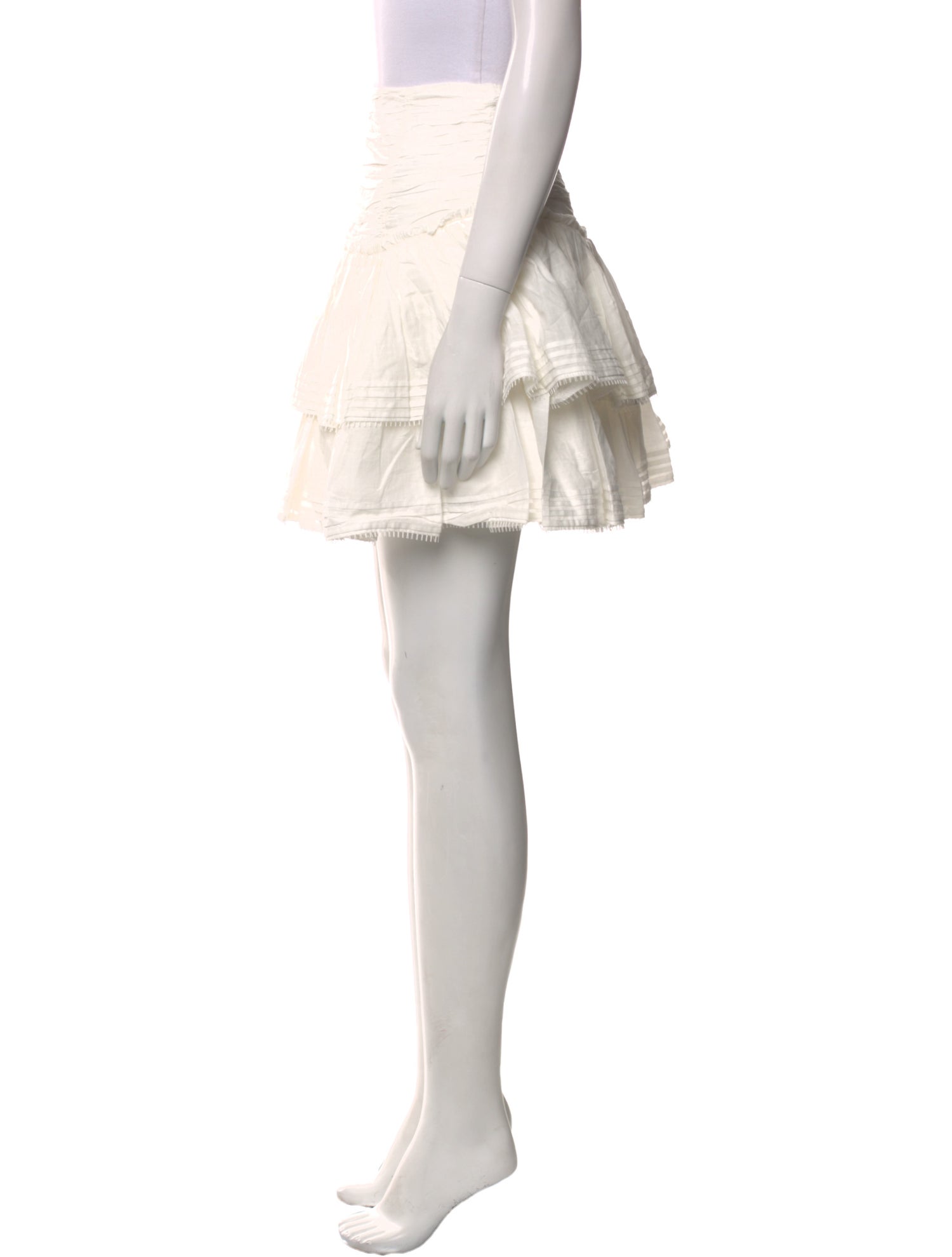 Aje Ruffle Embellishment Mini Skirt