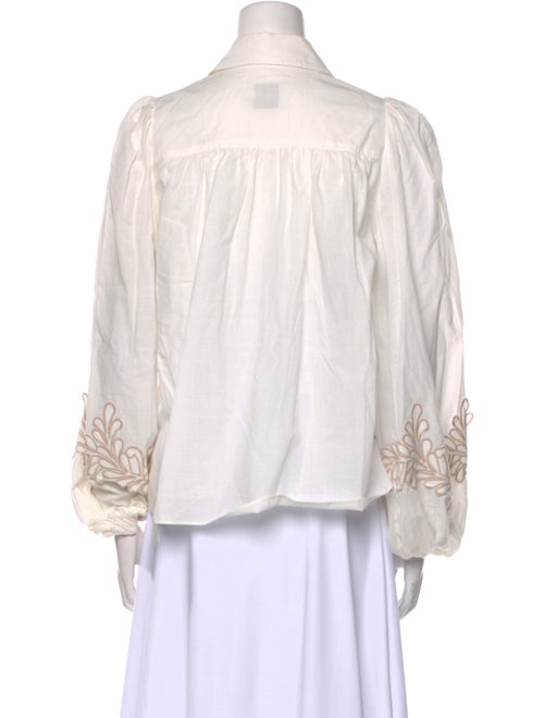 Aje Long Sleeve Button-Up Top