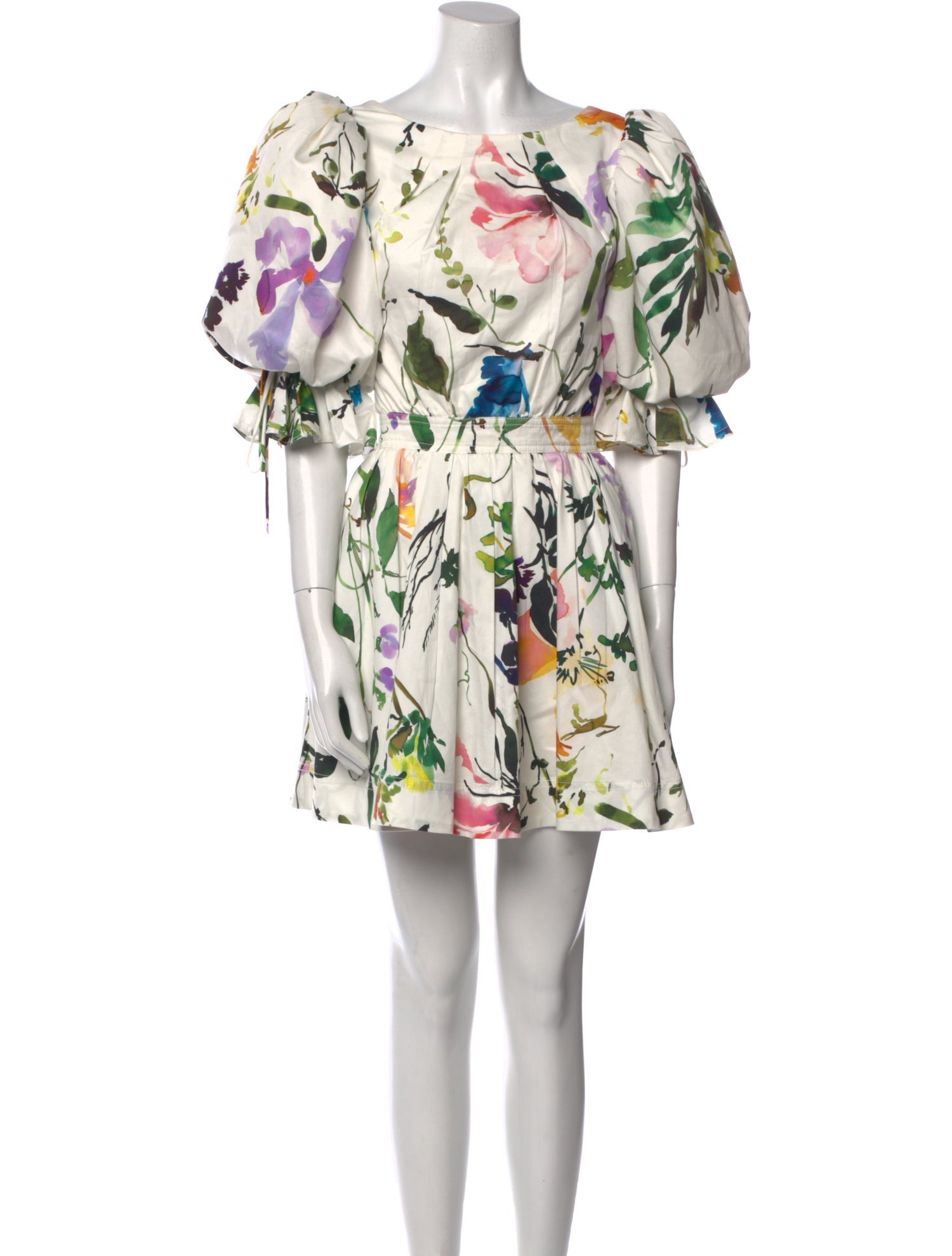 Aje Floral Print Mini Dress