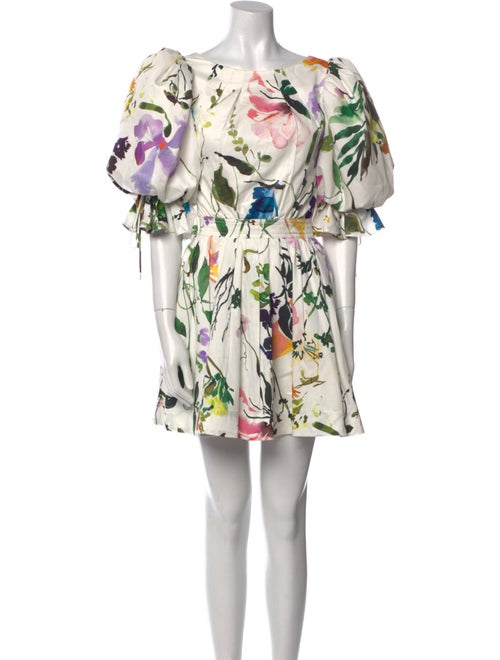 Aje Floral Print Mini Dress
