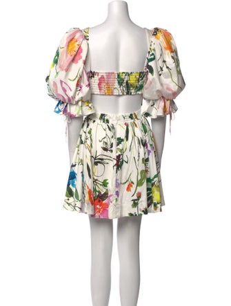 Aje Floral Print Mini Dress