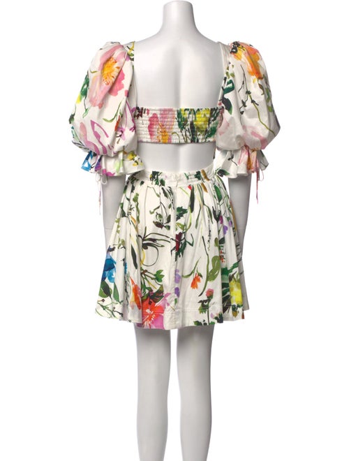 Aje Floral Print Mini Dress