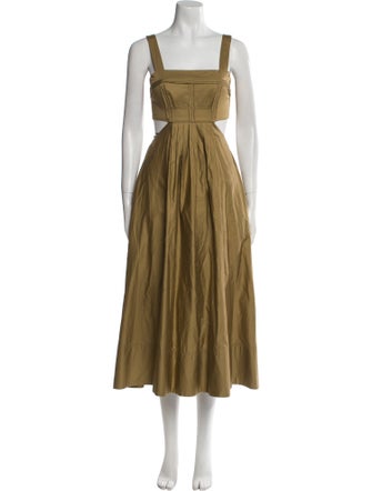 Aje Square Neckline Long Dress