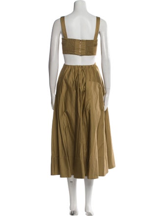 Aje Square Neckline Long Dress