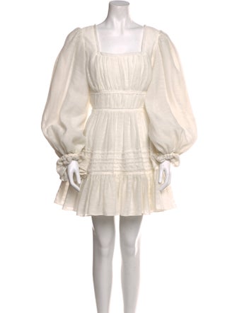 Aje Square Neckline Mini Dress