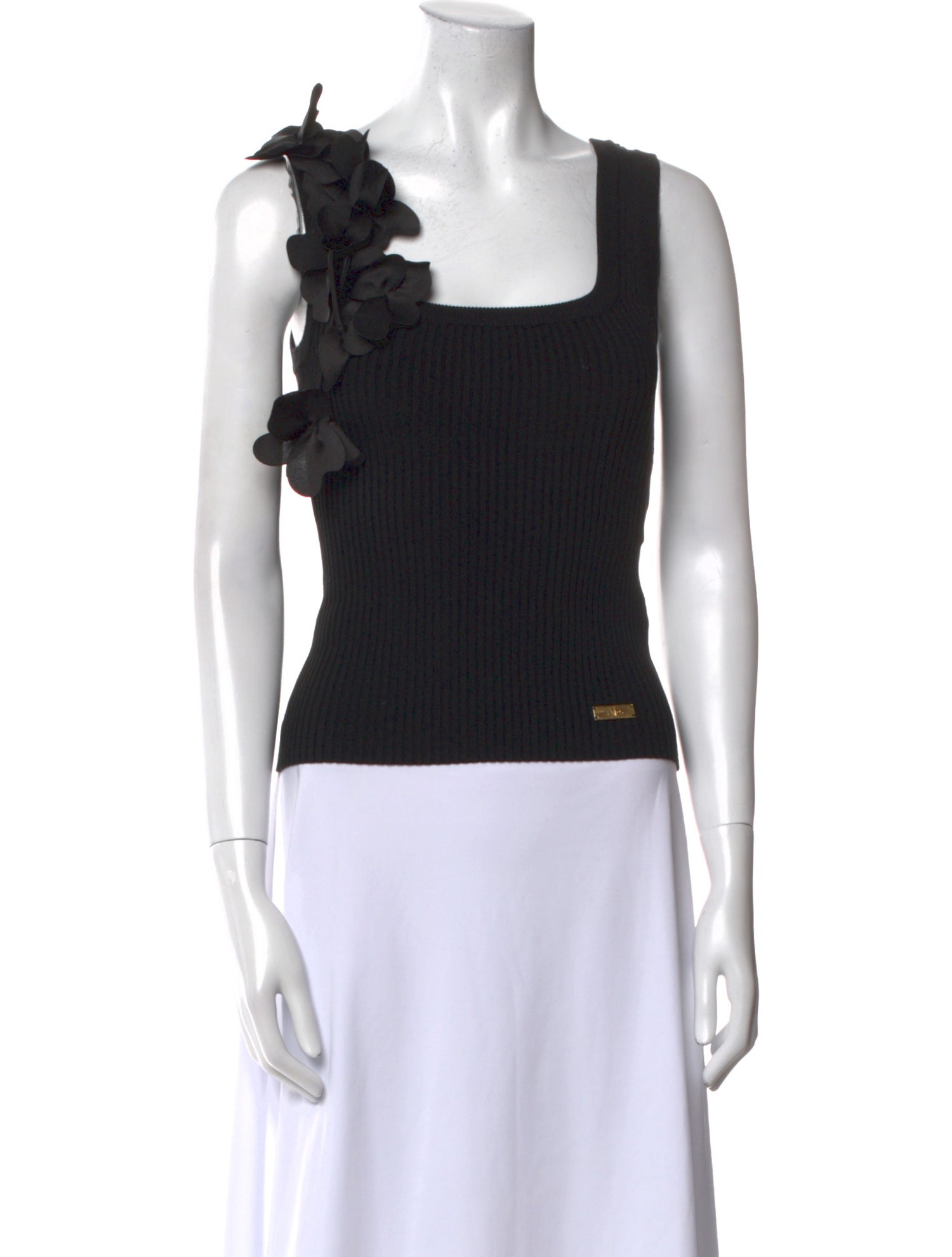 Aje Square Neckline Sleeveless Crop Top