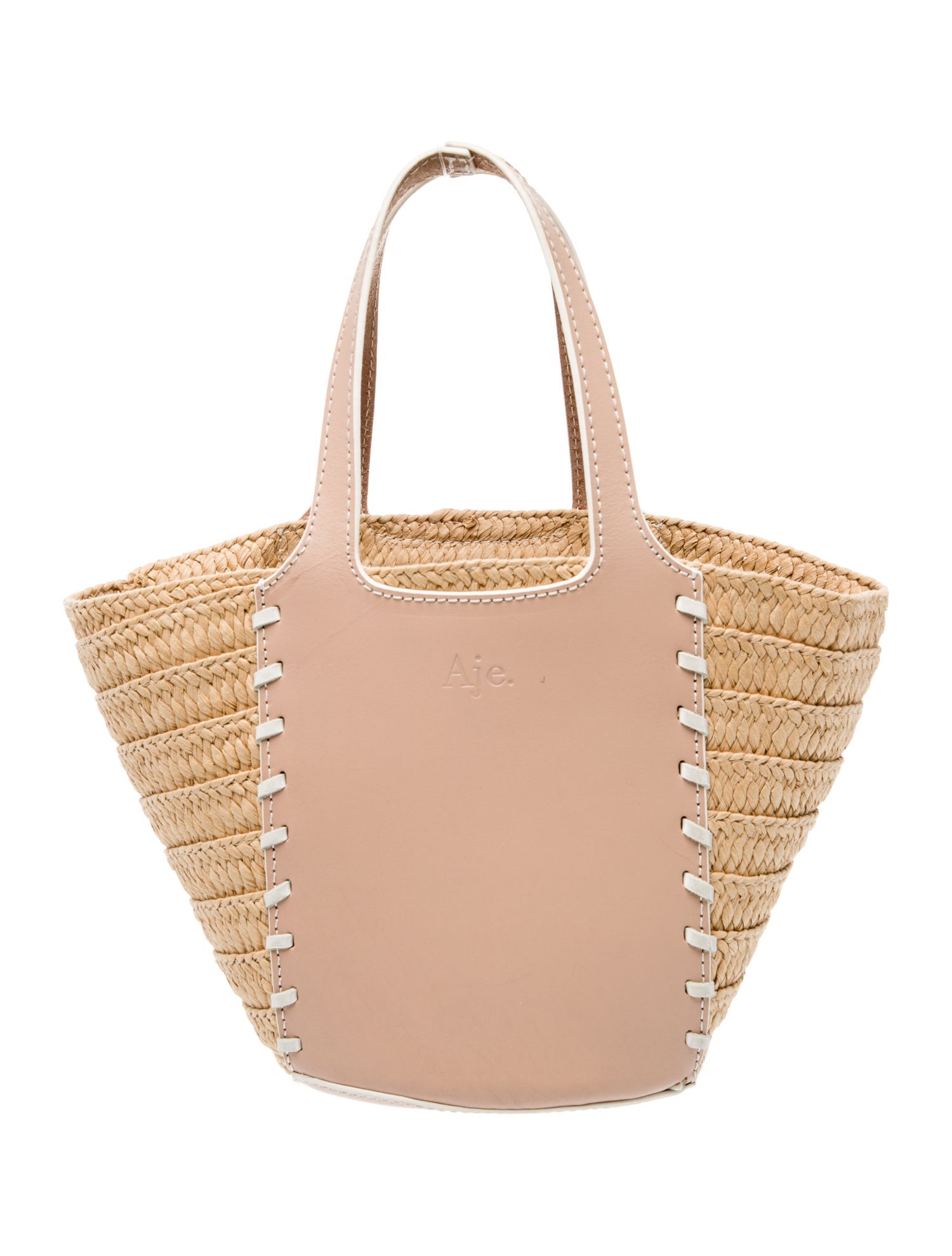 Aje Straw Top Handle Bag