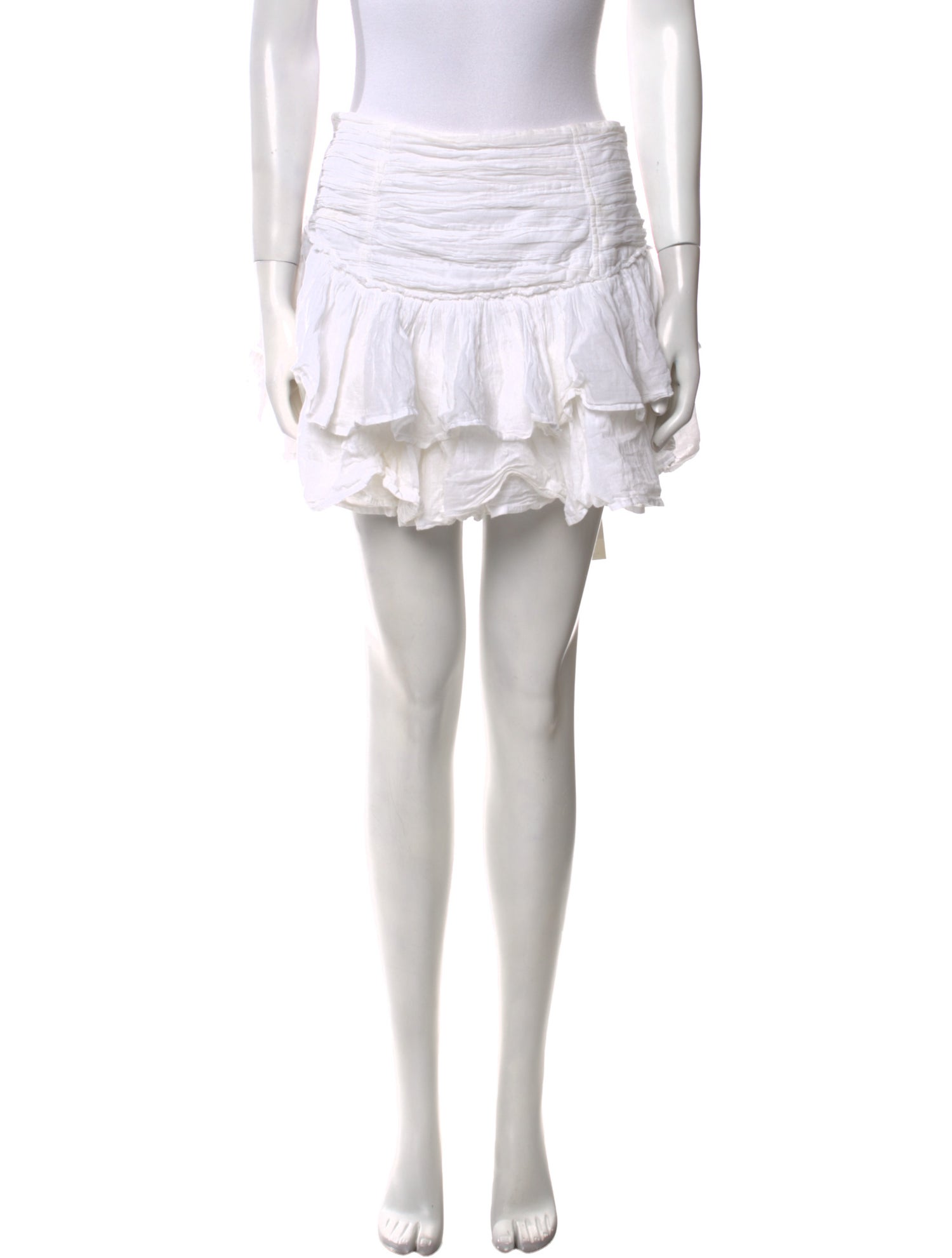 Aje Ruffle Embellishment Mini Skirt