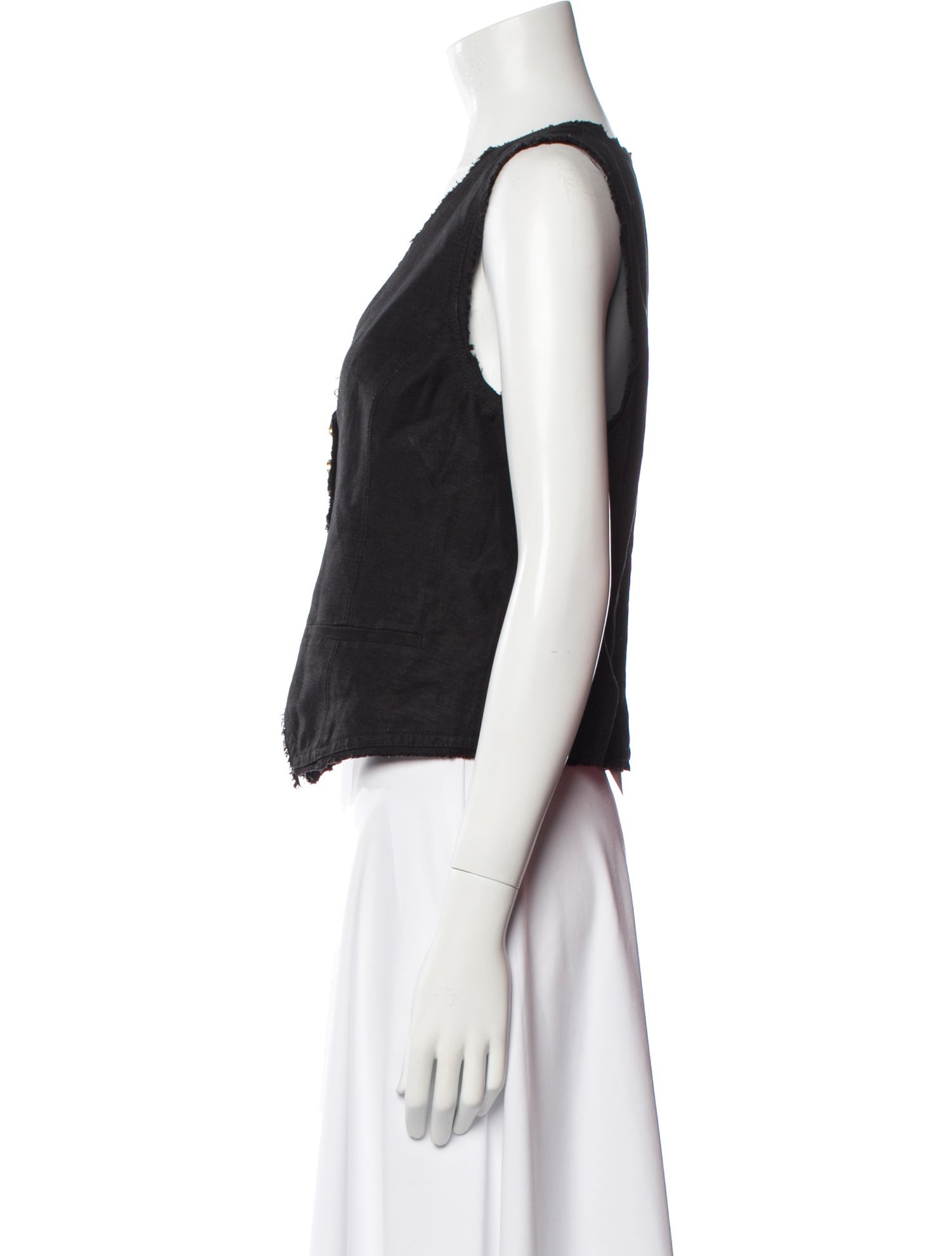 Aje V-Neck Sleeveless Crop Top