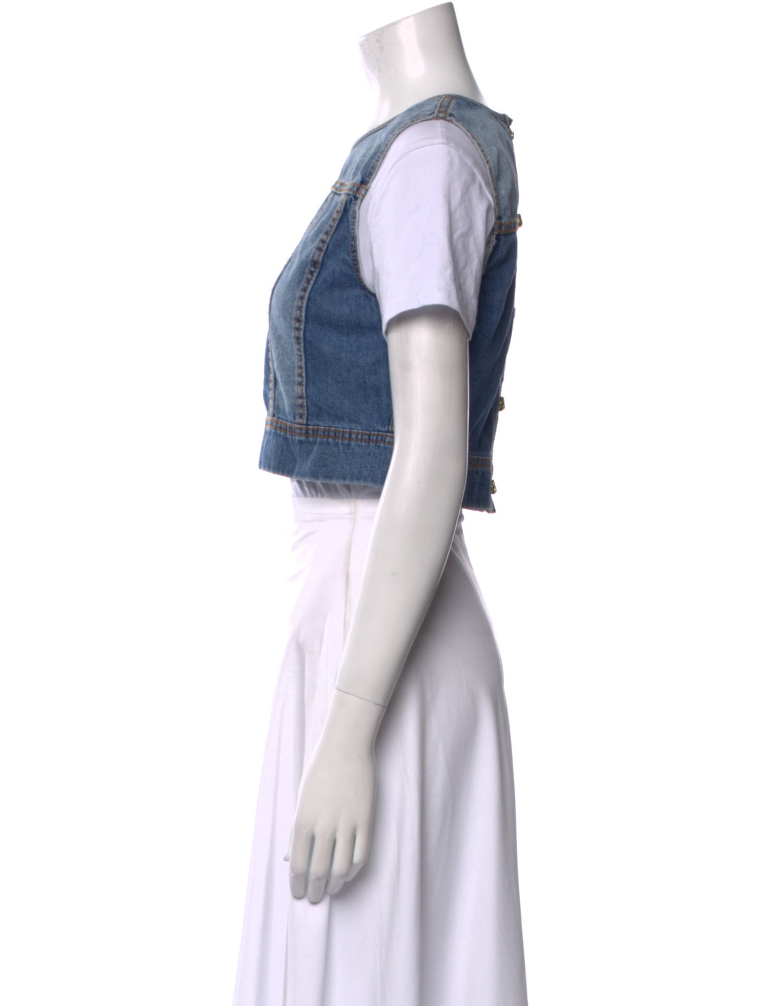 Aje Crew Neck Short Sleeve Crop Top