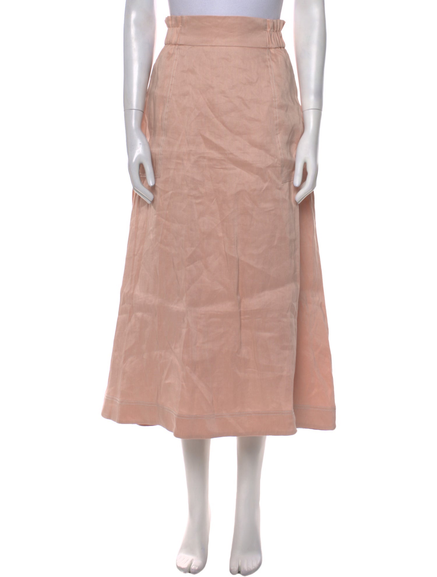 Aje Linen Midi Length Skirt