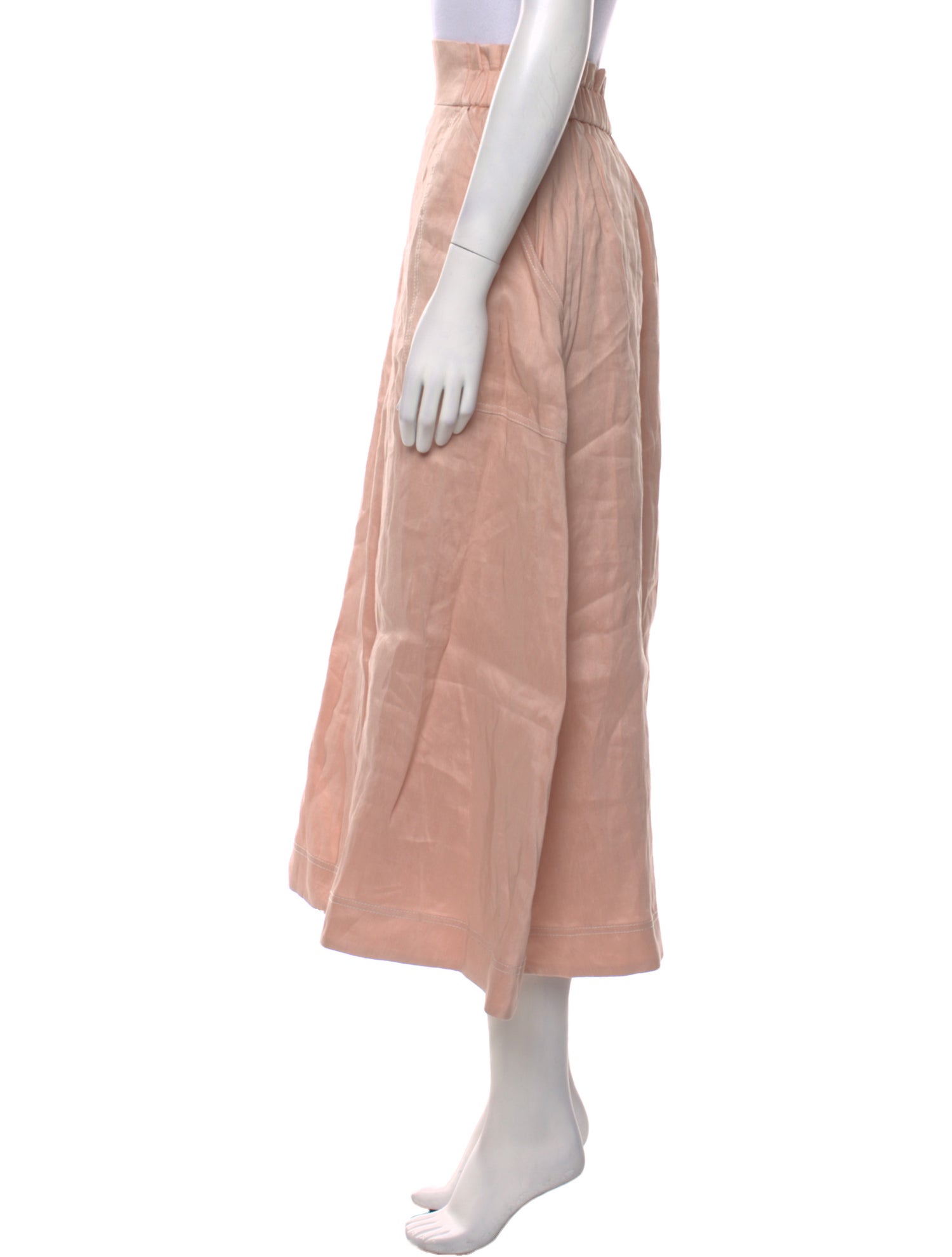 Aje Linen Midi Length Skirt