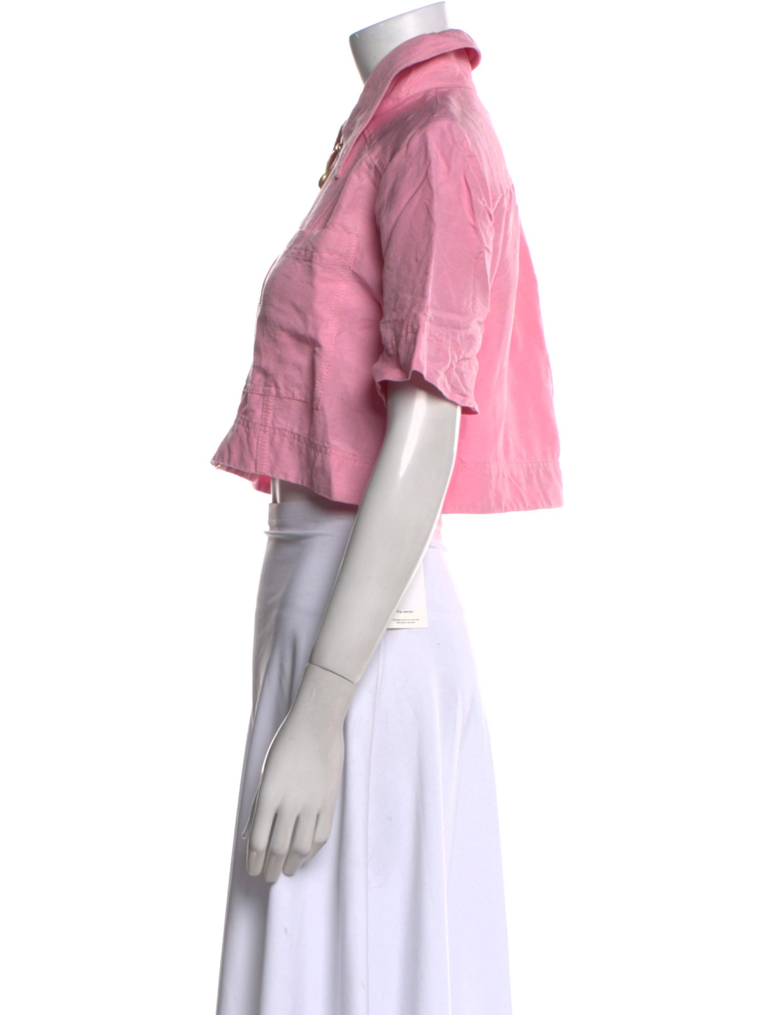 Aje Short Sleeve Crop Top