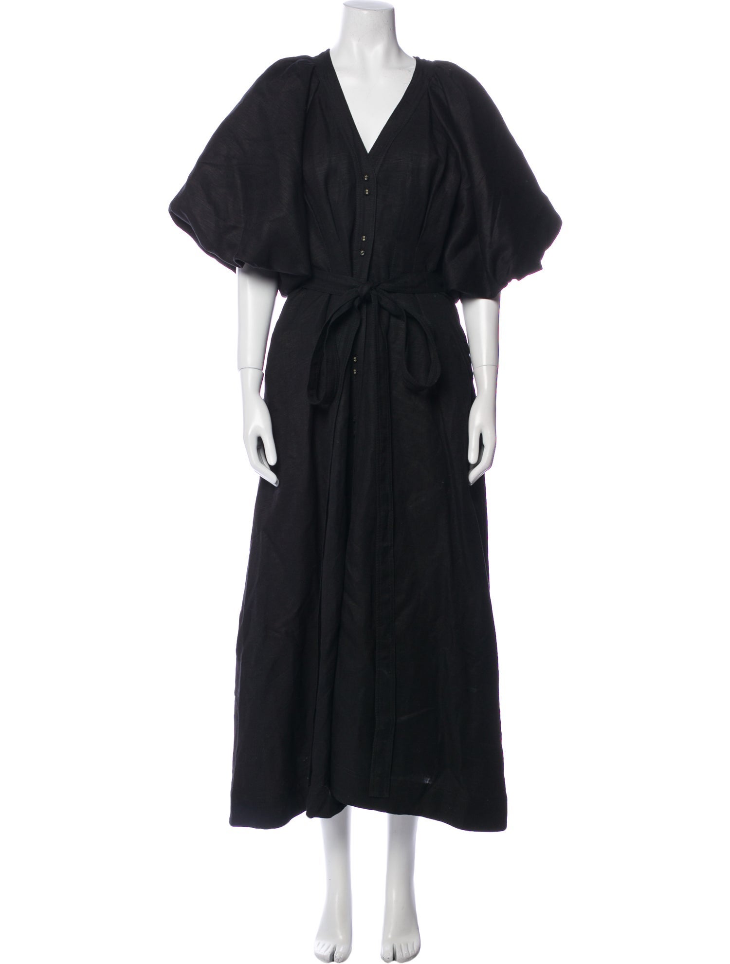 Aje V-Neck Midi Length Dress