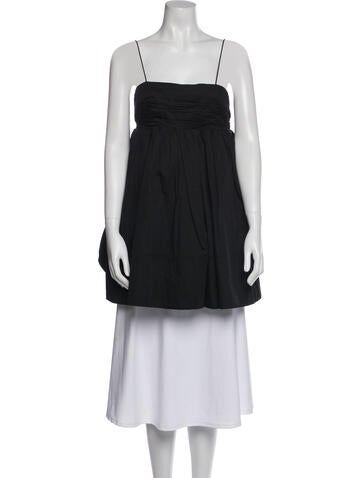 Pre-owned Aje Square Neckline Sleeveless Tunic In Blue