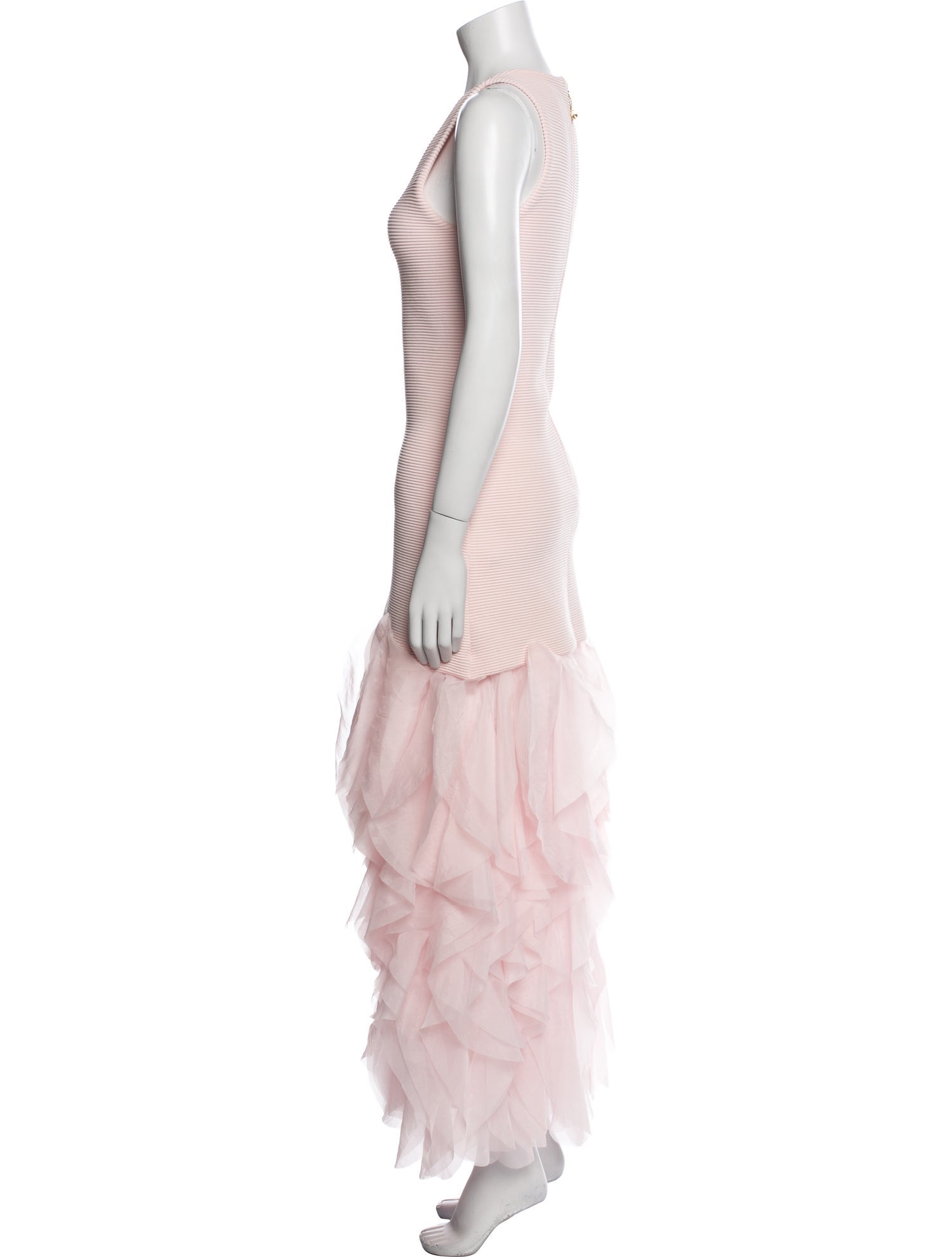 Aje Scoop Neck Long Dress