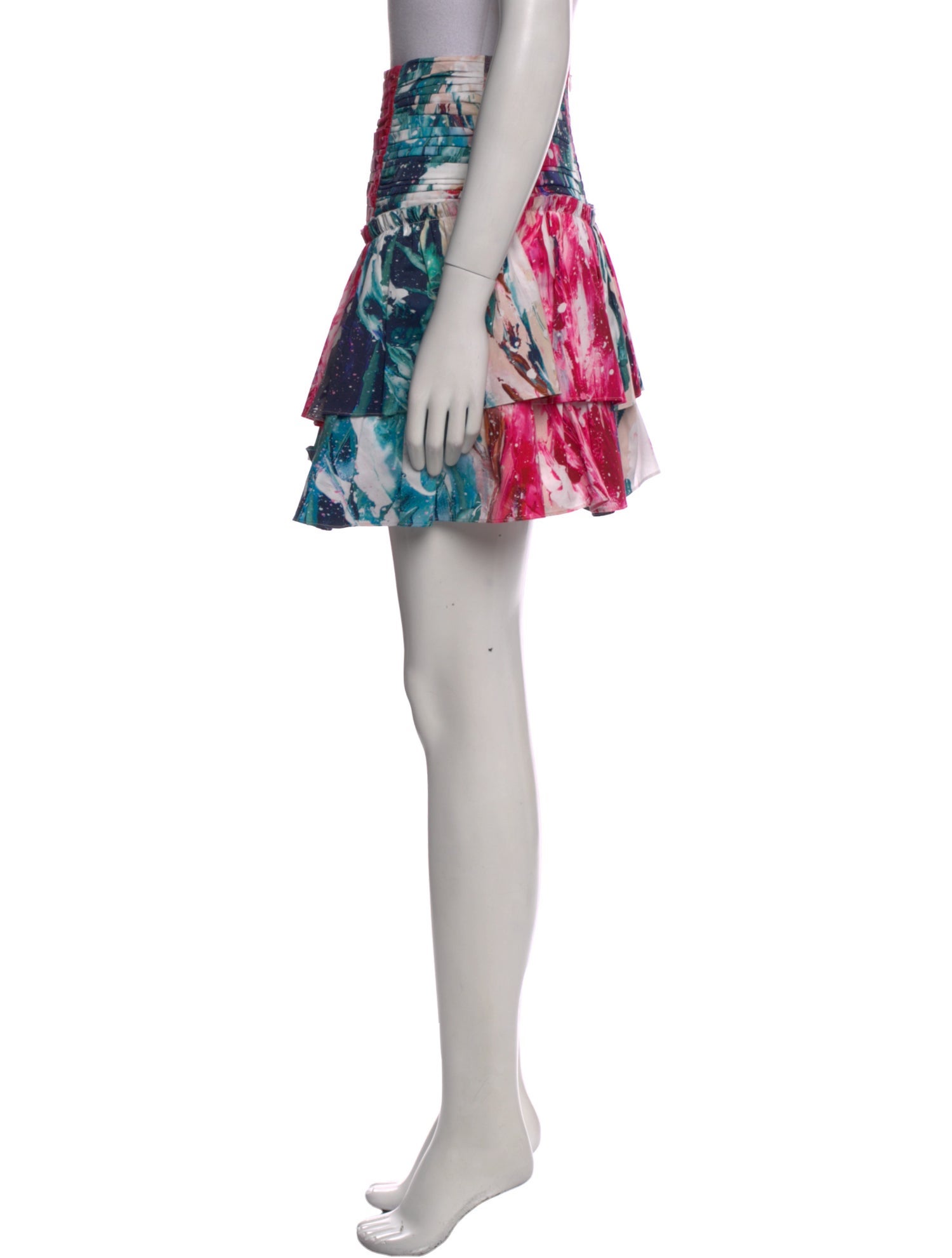 Aje Printed Mini Skirt