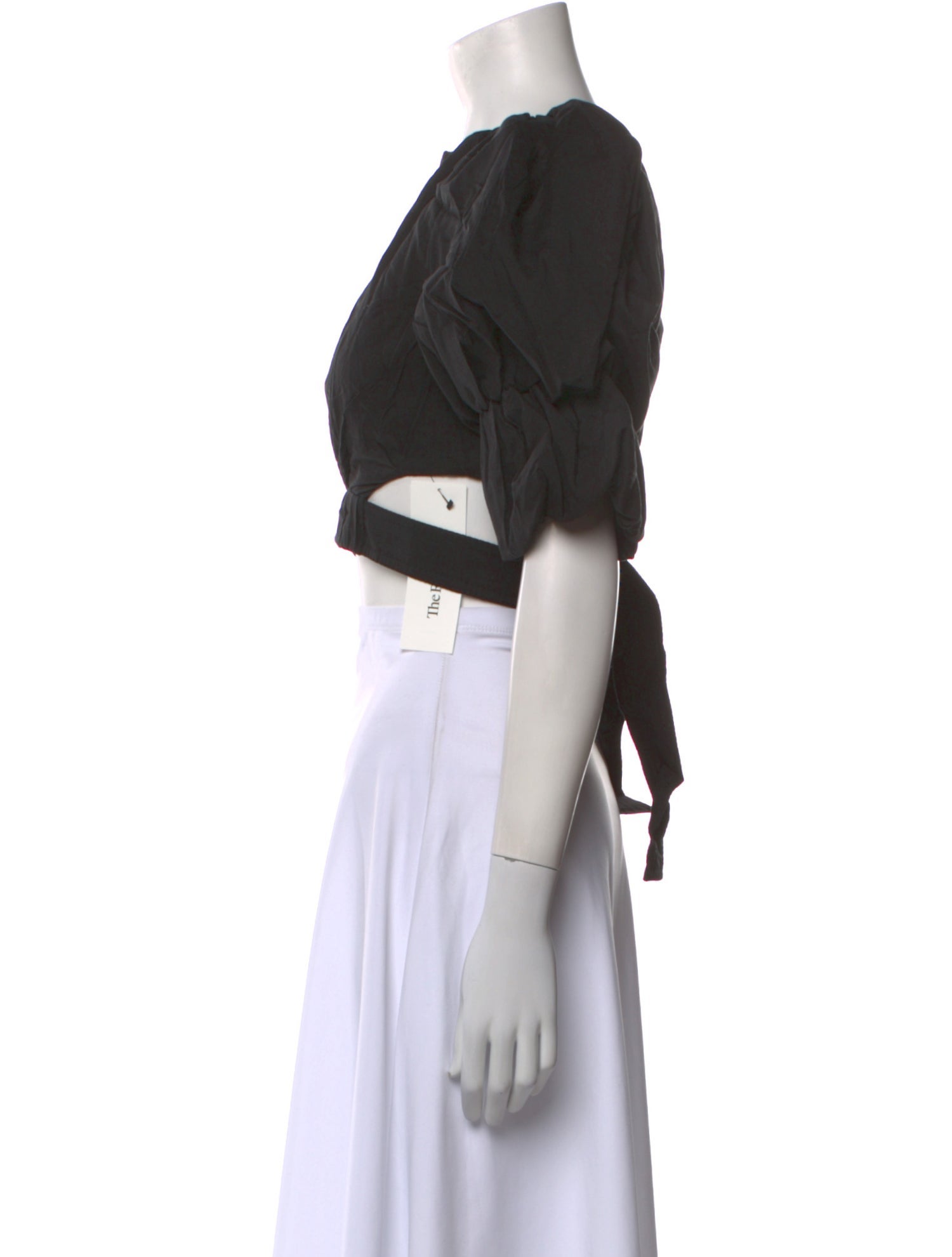 Aje V-Neck Short Sleeve Crop Top