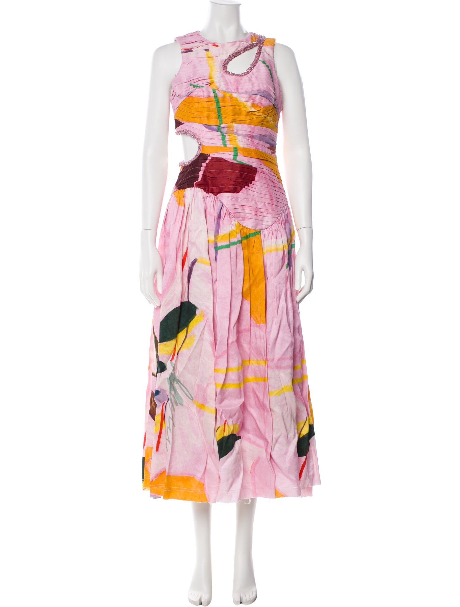 Aje Linen Long Dress