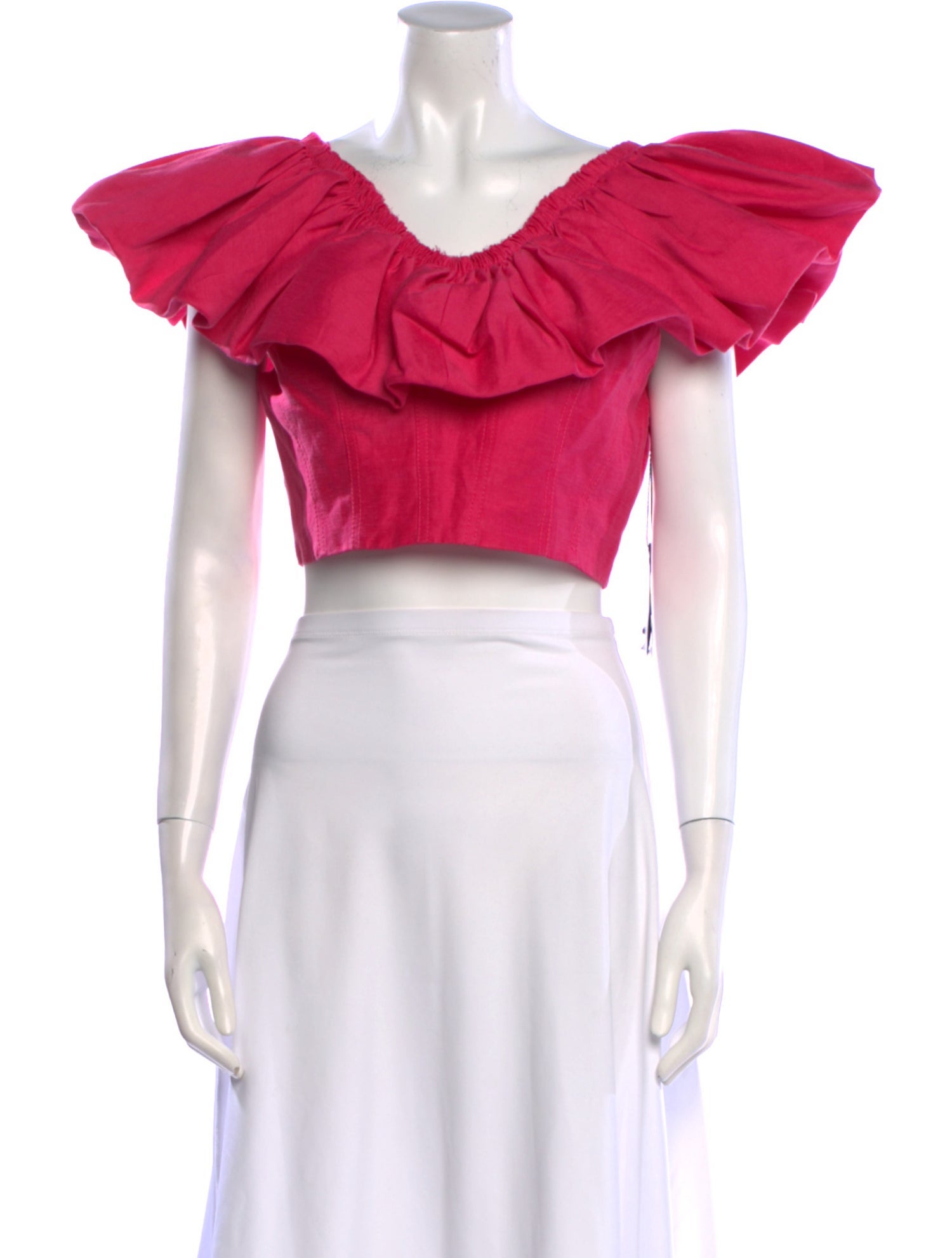 Aje Linen V-Neck Crop Top w/ Tags