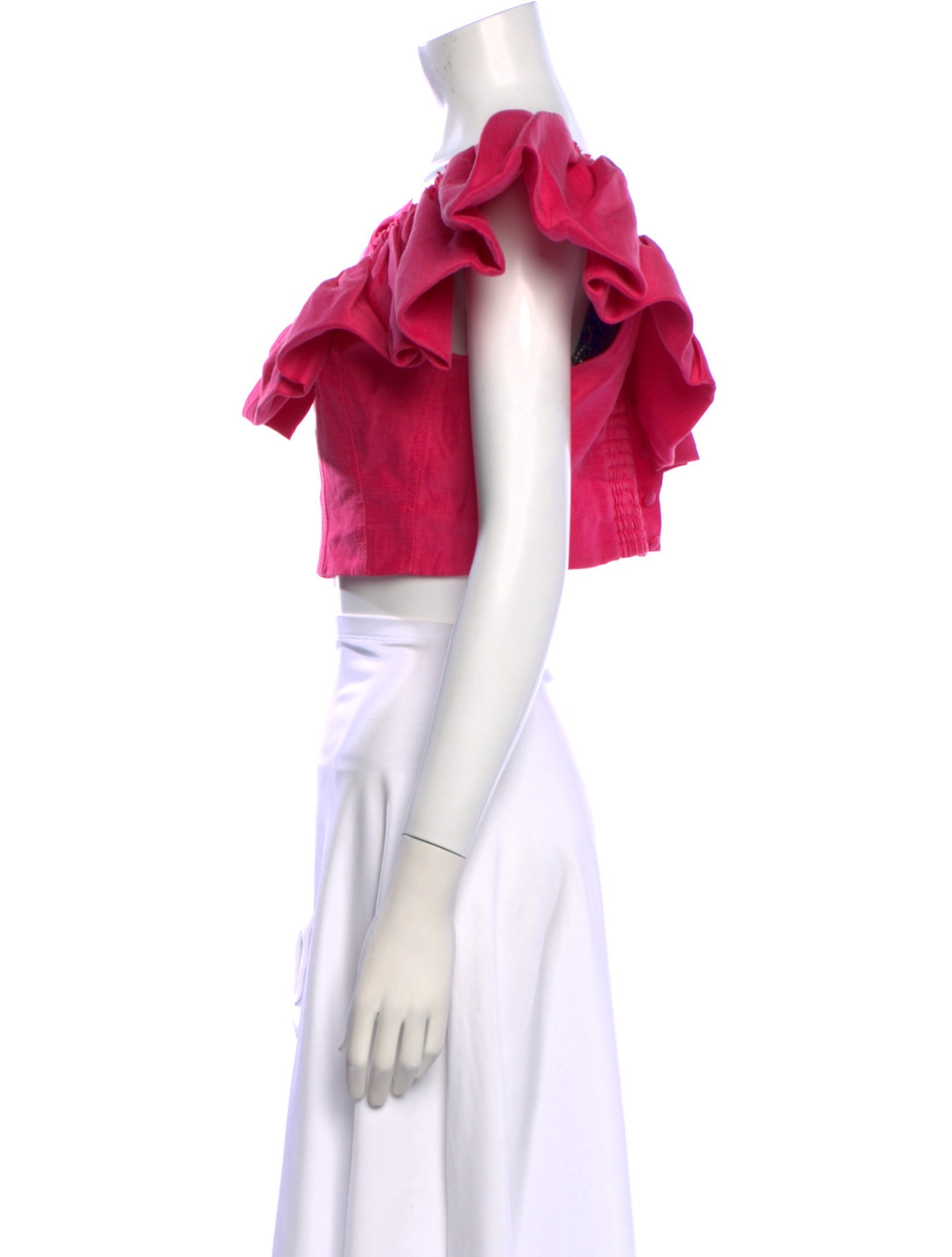 Aje Linen V-Neck Crop Top w/ Tags