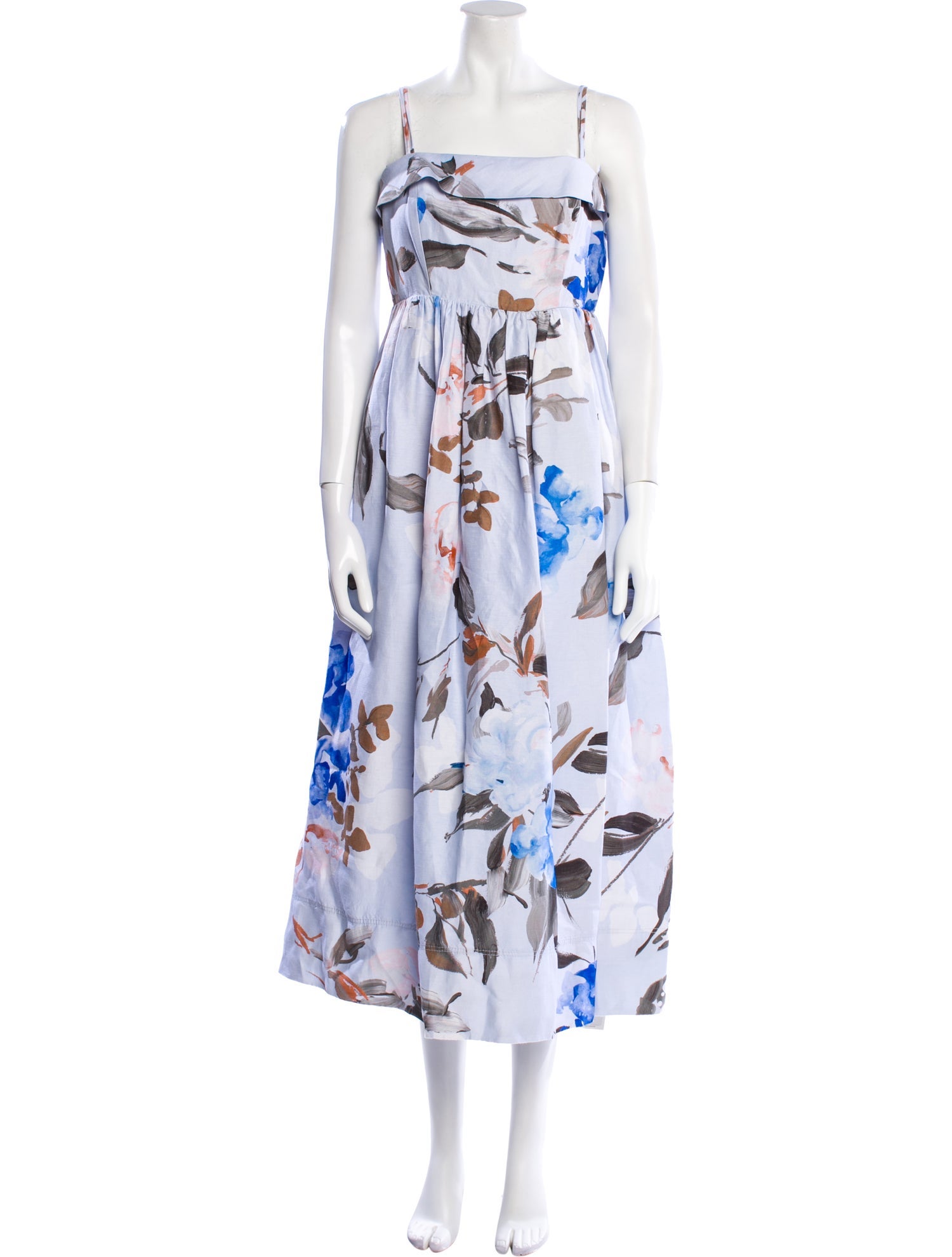 Aje Linen Midi Length Dress