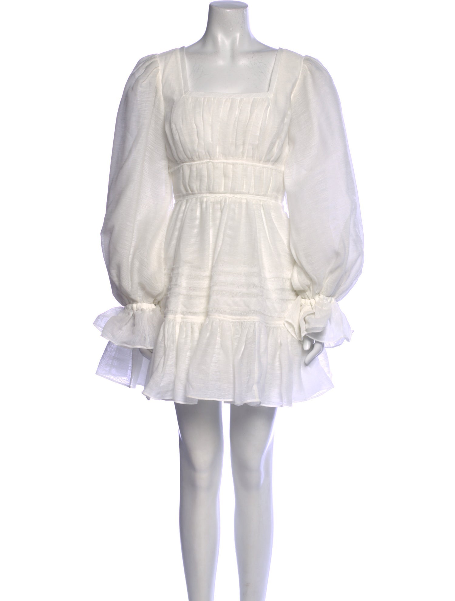 Aje Square Neckline Mini Dress