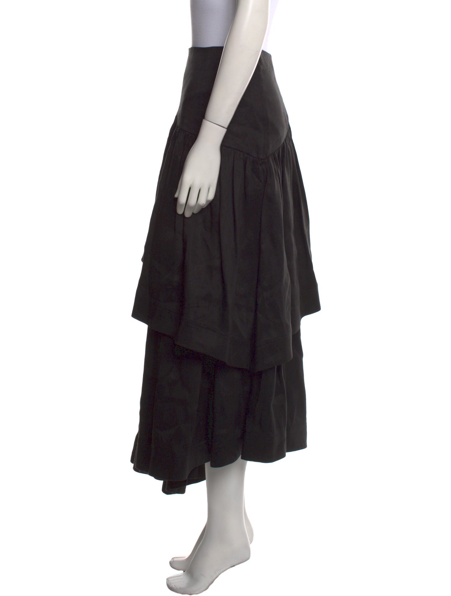 Aje Linen Midi Length Skirt