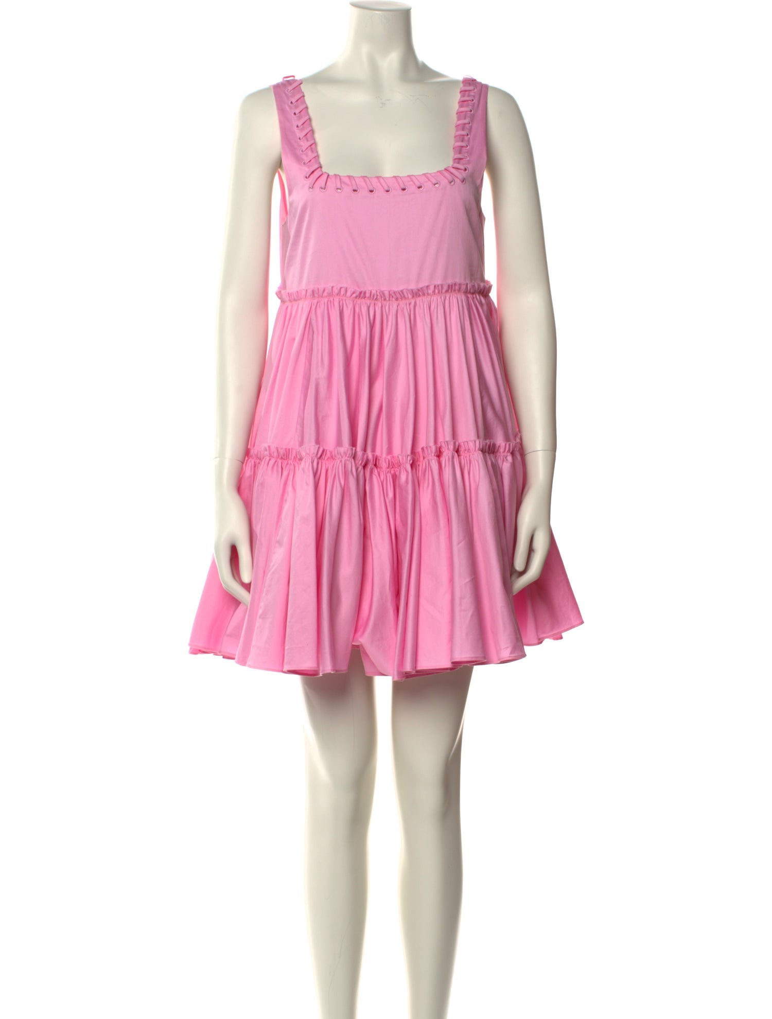 Aje Square Neckline Mini Dress