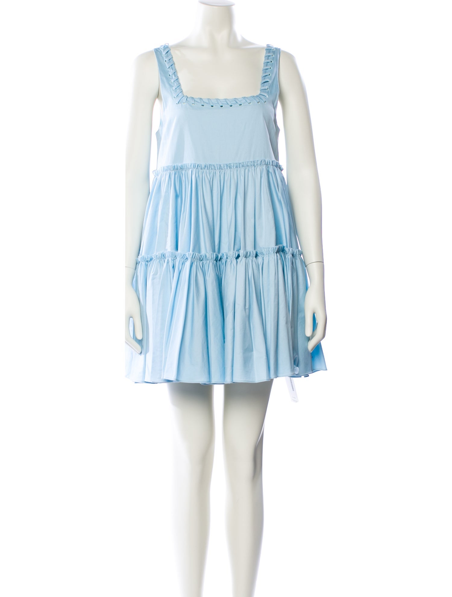 Aje Square Neckline Mini Dress