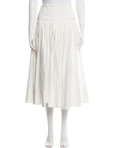 Pre-owned Aje Distressed Accents Midi Length Skirt In Neutral