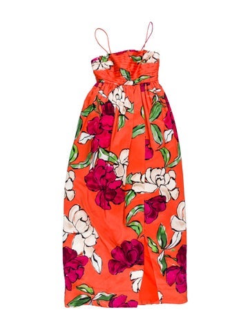 Pre-owned Aje Linen Long Dress W/ Tags In Orange