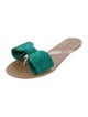 Aminah Abdul Jillil PVC Bow Accents Slides