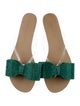 Aminah Abdul Jillil PVC Bow Accents Slides