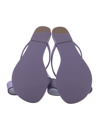 Aminah Abdul Jillil Leather Bow Accents Slides