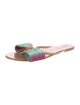 Aminah Abdul Jillil Crystal Bow Accents Slides