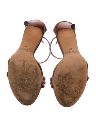 Aminah Abdul Jillil Satin Crystal Embellishments Sandals