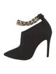 Aminah Abdul Jillil Suede Chain-Link Accents Lace-Up Boots