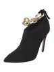 Aminah Abdul Jillil Suede Chain-Link Accents Lace-Up Boots