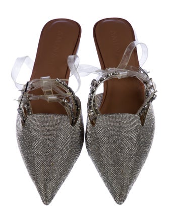 Aminah Abdul Jillil PVC Crystal Embellishments Mules