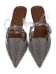 Aminah Abdul Jillil PVC Crystal Embellishments Mules