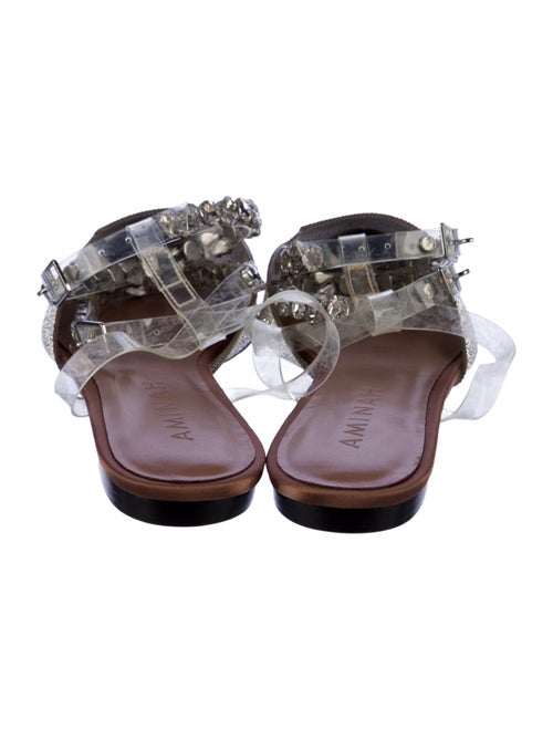 Aminah Abdul Jillil PVC Crystal Embellishments Mules