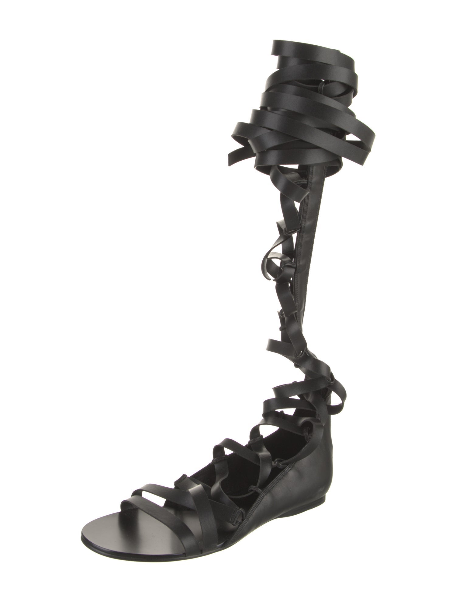 Aminah Abdul Jillil Riyka Leather Gladiator Sandals