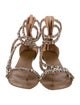 Aminah Abdul Jillil Satin Crystal Embellishments Gladiator Sandals