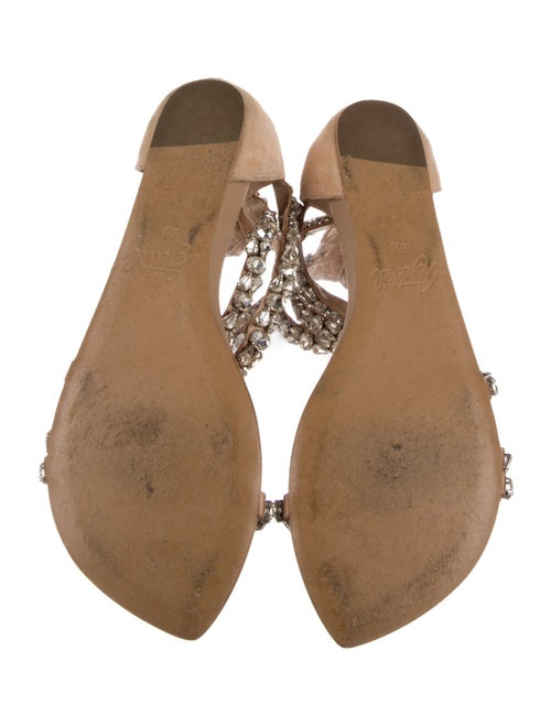 Aminah Abdul Jillil Satin Crystal Embellishments Gladiator Sandals