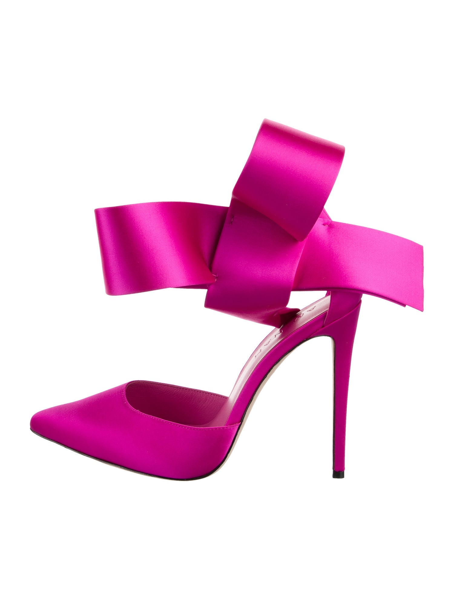 Aminah Abdul Jillil Satin Bow Accents Mules