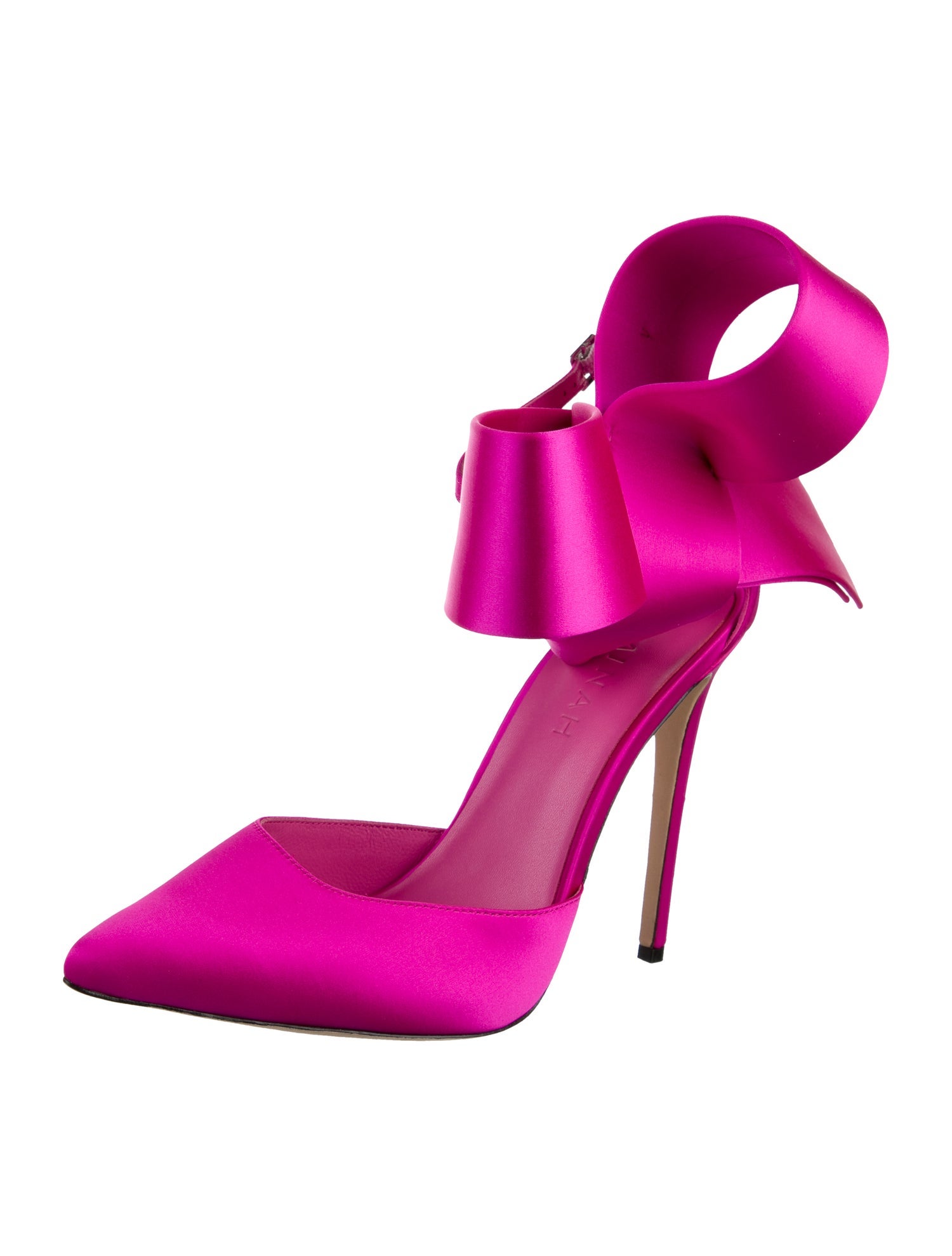 Aminah Abdul Jillil Satin Bow Accents Mules