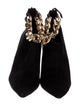Aminah Abdul Jillil Suede Chain-Link Accents Boots