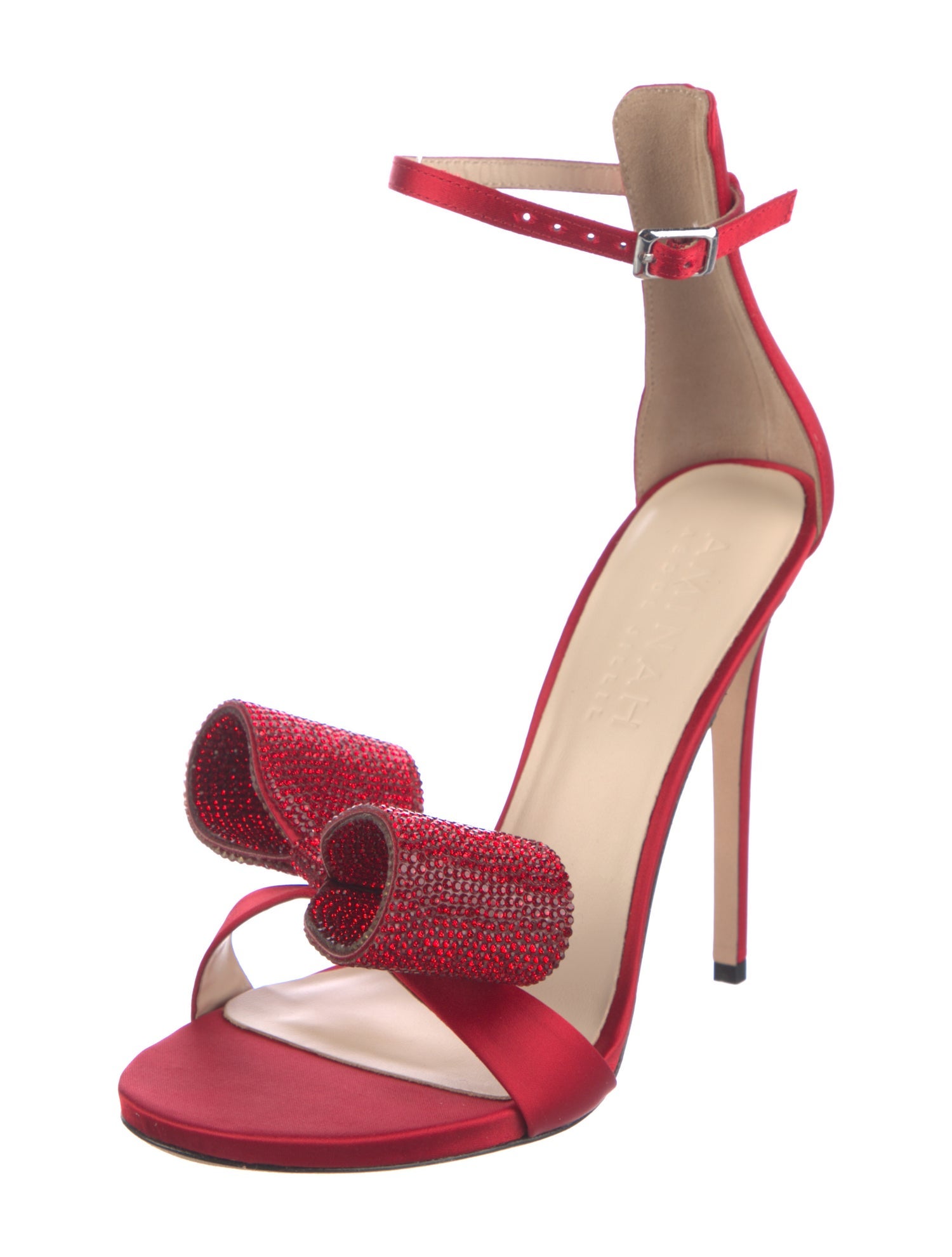 Aminah Abdul Jillil Satin Bow Accents Sandals